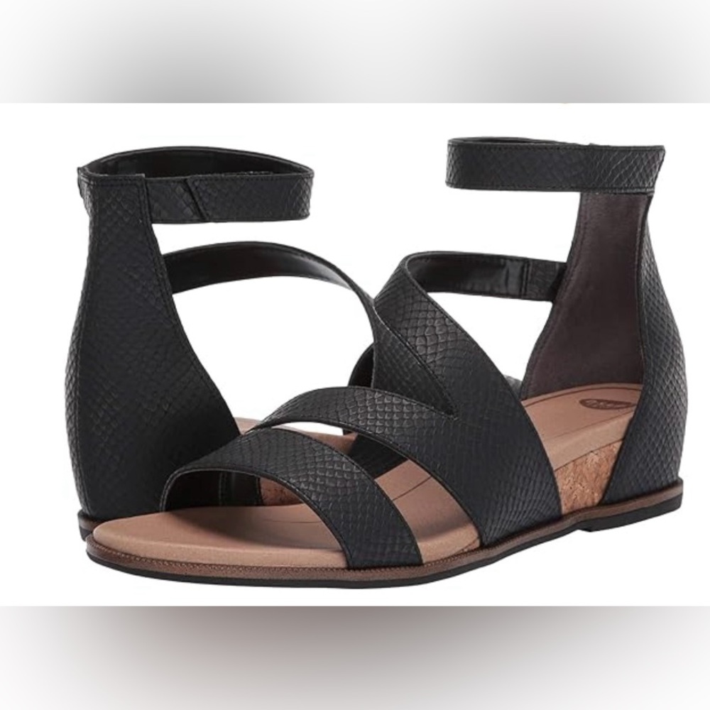 Dr. Scholl's Shoes Women's Freedom Gladiator Sandal Black 8.5 New
